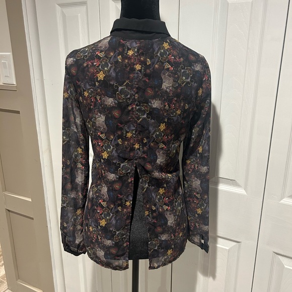 HER UNIVERSE Studio Ghibli Womens XS Shirt Sheer Howls Moving Castle Calcifer - Picture 2 of 7